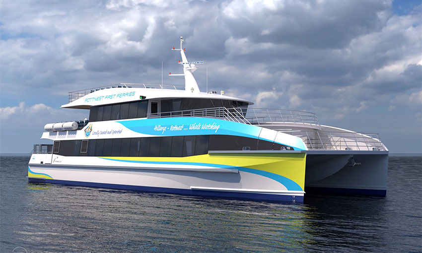 WA ferry under construction at Austal shipyard