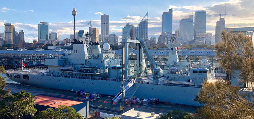 Chinese Navy pays a call