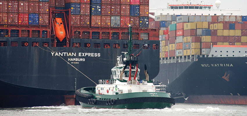 Containership Yantian Express. Image: Shutterstock
