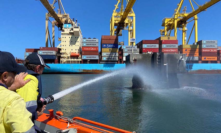 Port Authority of New South Wales crews receive fire training