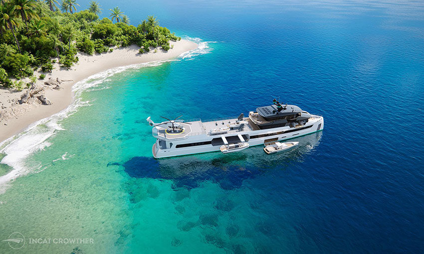 Efficient yacht to be built on Incat Crowther’s design