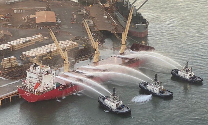 Cargo ship fire the tenth in 14 years for one company