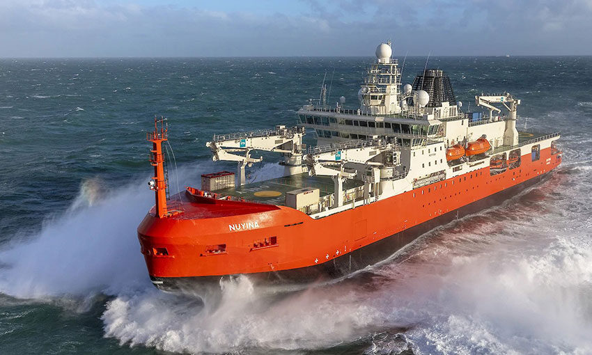 RSV Nuyina to arrive in Hobart in October after delays