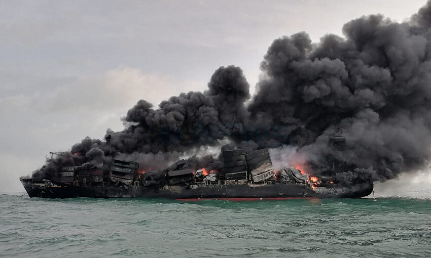 Containership X-Press Pearl fire rages on
