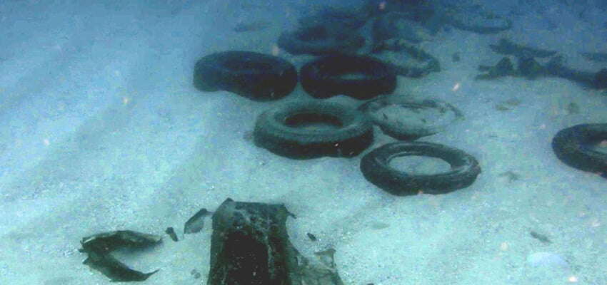 Car tyres and containers found from YM Efficiency