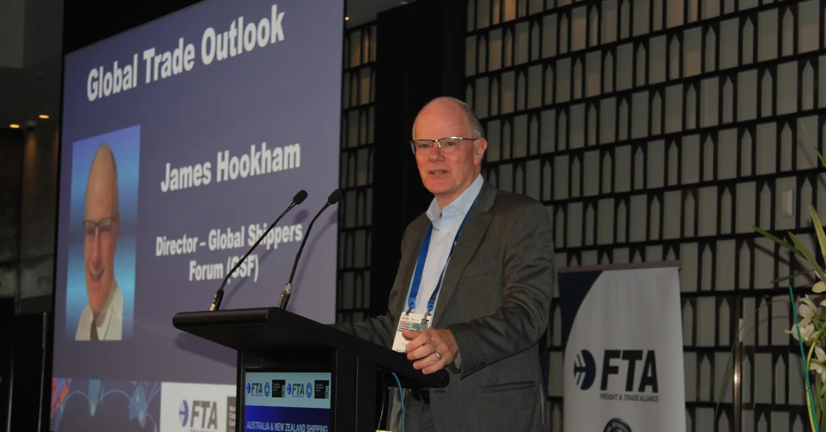 GSF director James Hookam speaks in Sydney. Image: David Sexton/DCN