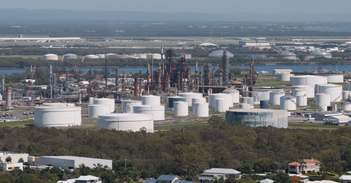 The Lytton Oil refinery is one of only two remaining in Australia. Image: at60fps / Shutterstock