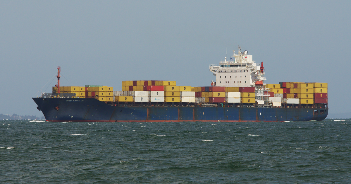 MSC Nadia IV is the first vessel on the revised Wallaby rotation. Image: Dale Crisp