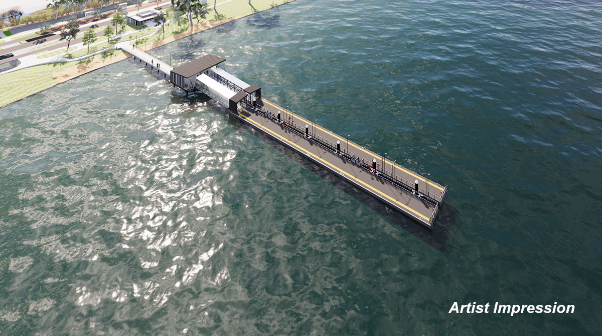 Development applications lodged for Perth ferry terminals