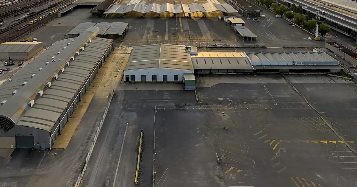 MEDLOG is redeveloping the former Melbourne Markets site. Image: MEDLOG