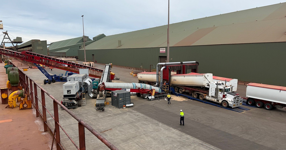 Mid West Ports is set to grow capacity for WA's grain exports. Image: Mid West Ports