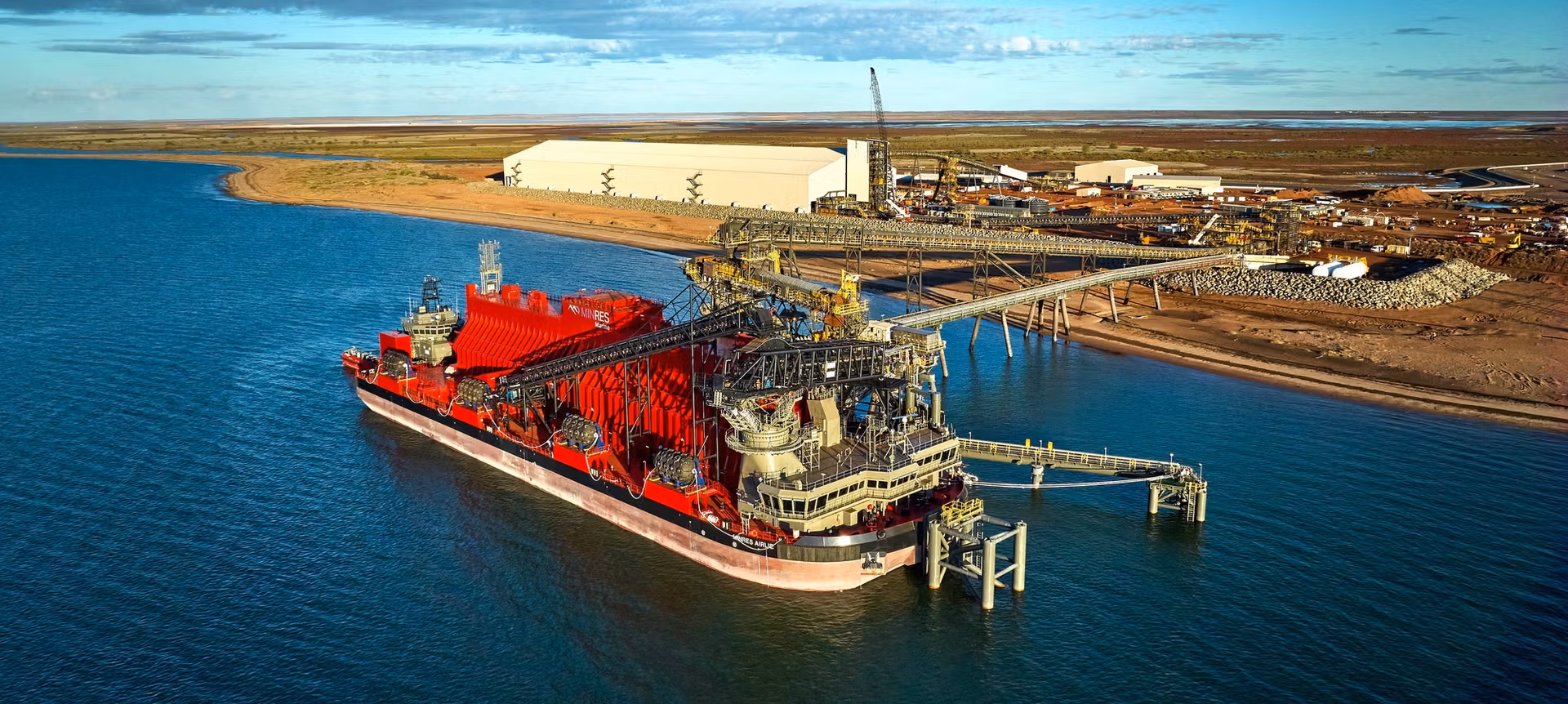 Mineral Resources transhipper. Image: MinRes