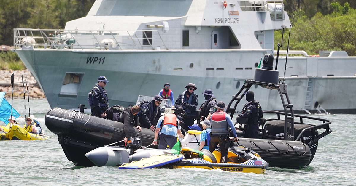 Port of Newcastle protests impede ships