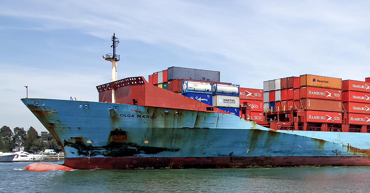 OC1's Olga Maersk. Image: Dale Crisp