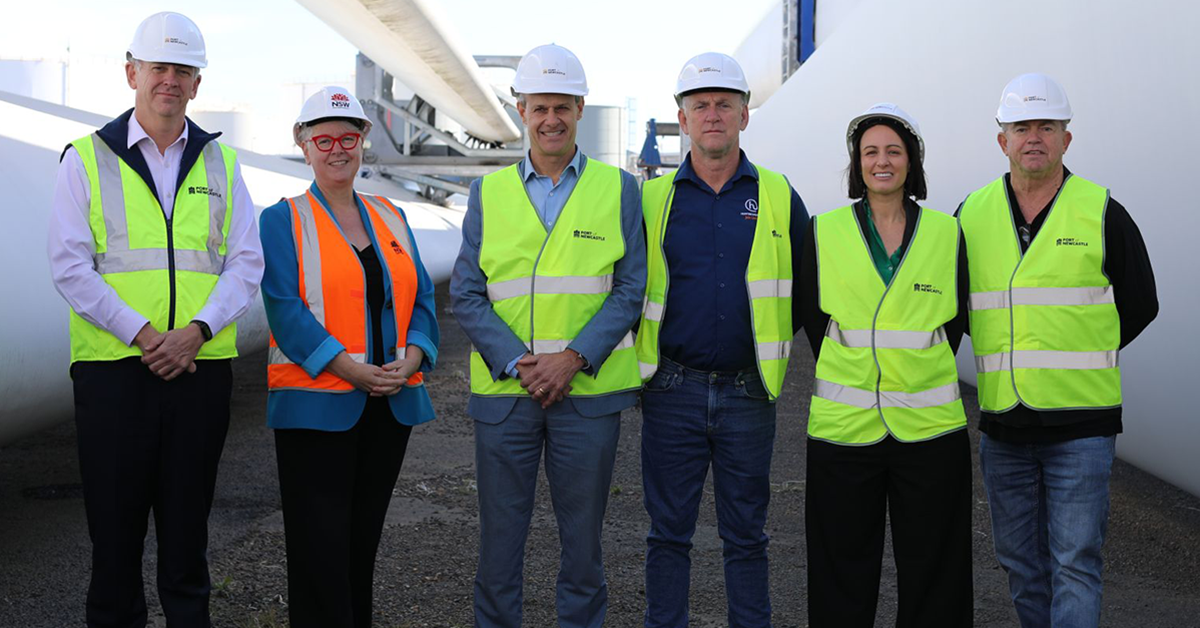 Minister visits Newcastle for logistics precinct announcement