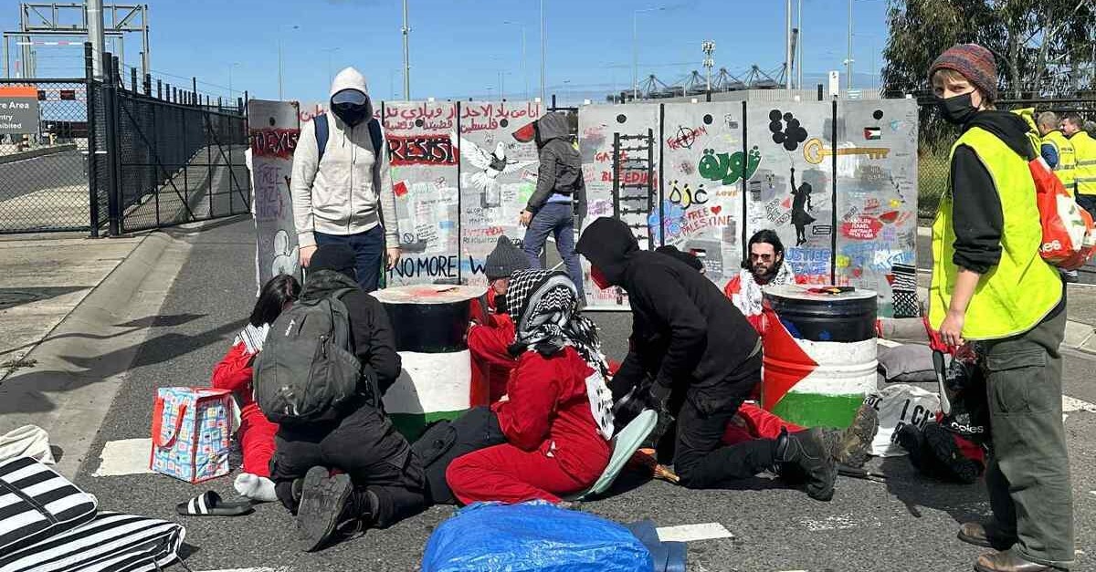 Arrests follow Webb Dock protest
