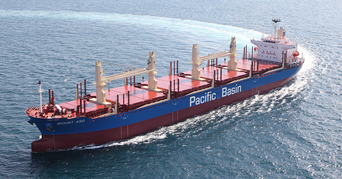Pacific Basin Handysize vessel Mount Aso. Image: Copyright © Pacific Basin