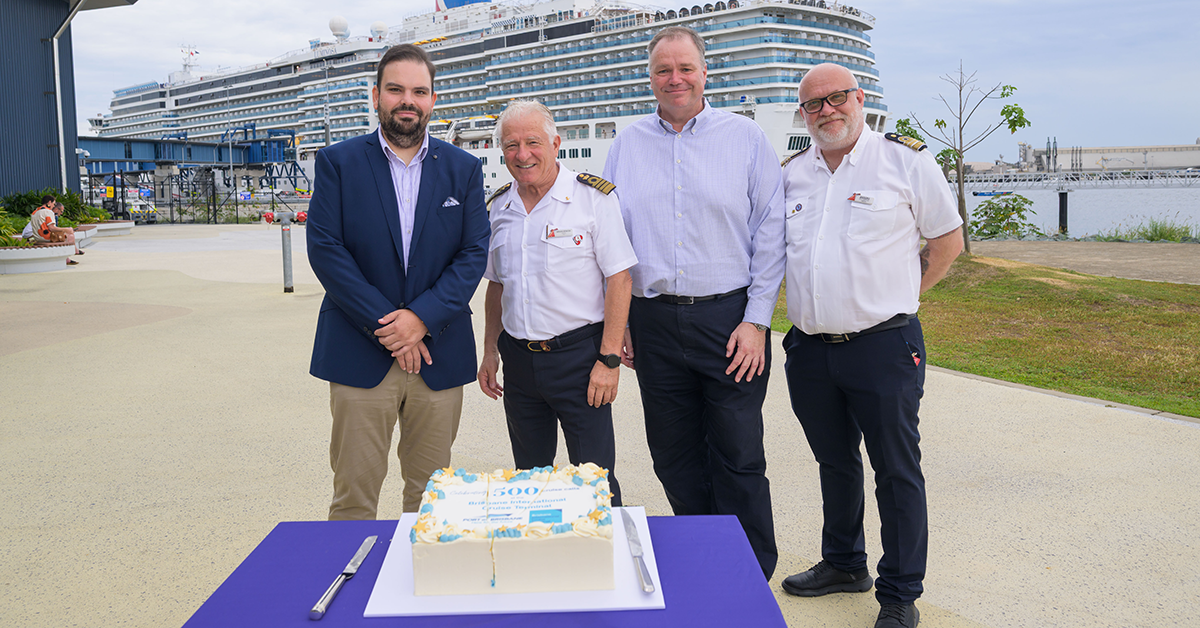 Brisbane cruise milestone marked with cake