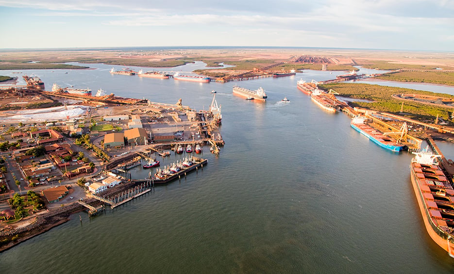 Port of Port Hedland. Image Pilbra Ports