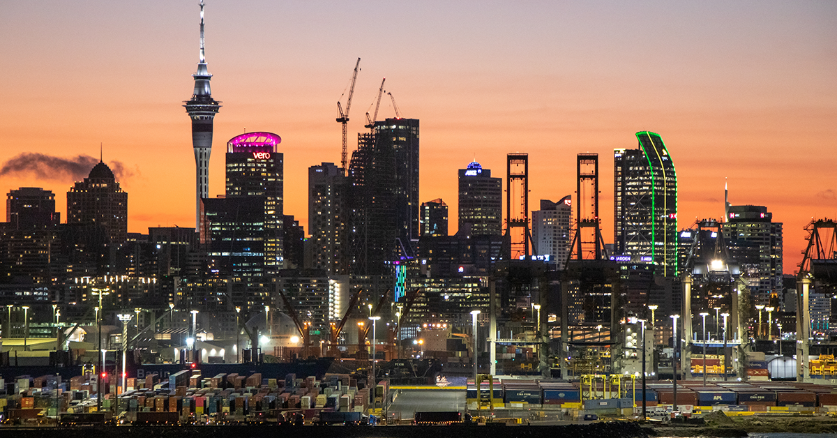 Port of Auckland. Image: © Nate Hovee / Shutterstock