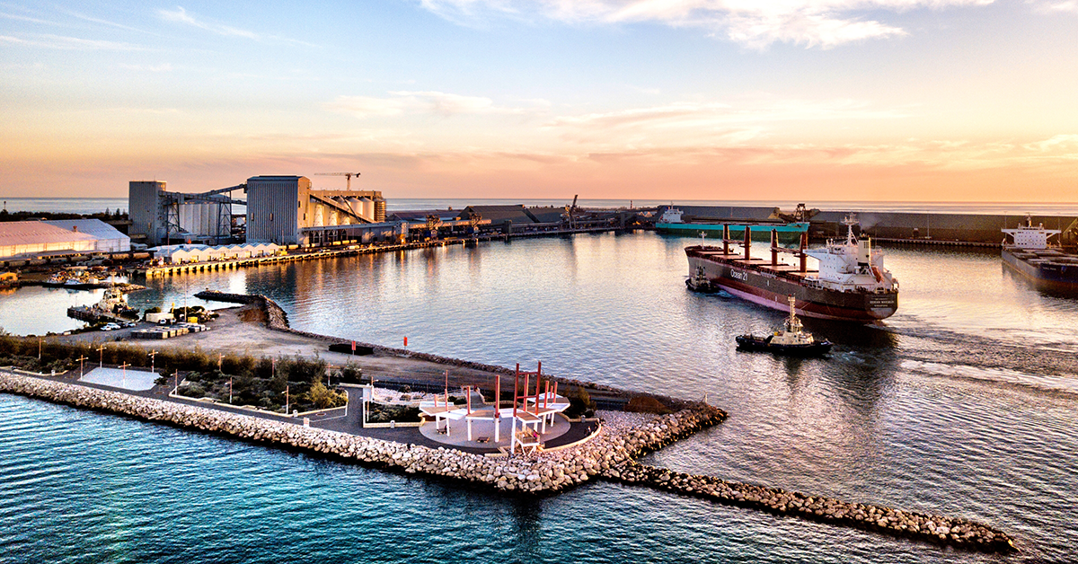 Port of Geraldton. Image: Mid West Ports