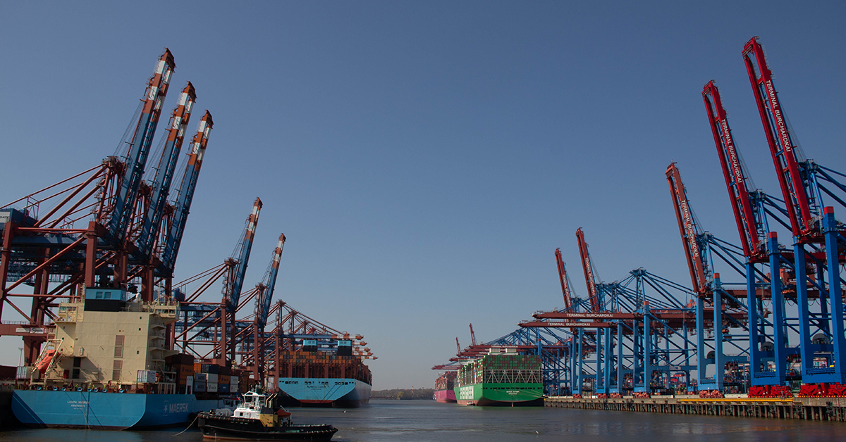 The Port of Hamburg was one of six German ports to be affected by strikes this week. Image: © Yahorles / Shutterstock