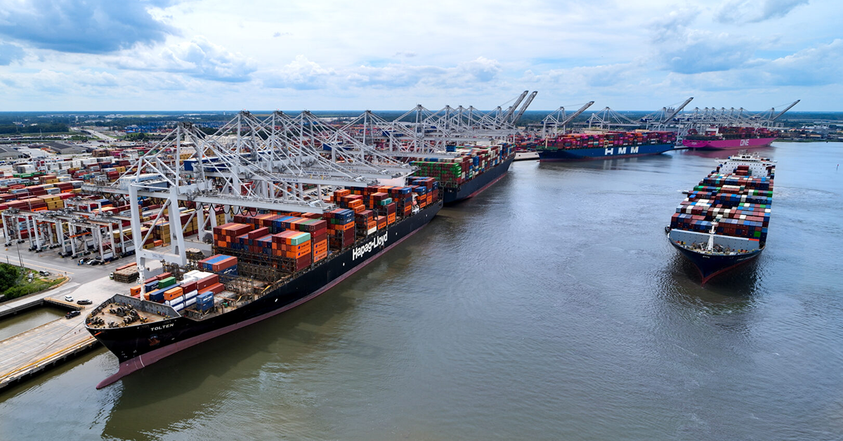 Port of Savannah. Image: Georgia Ports Authority