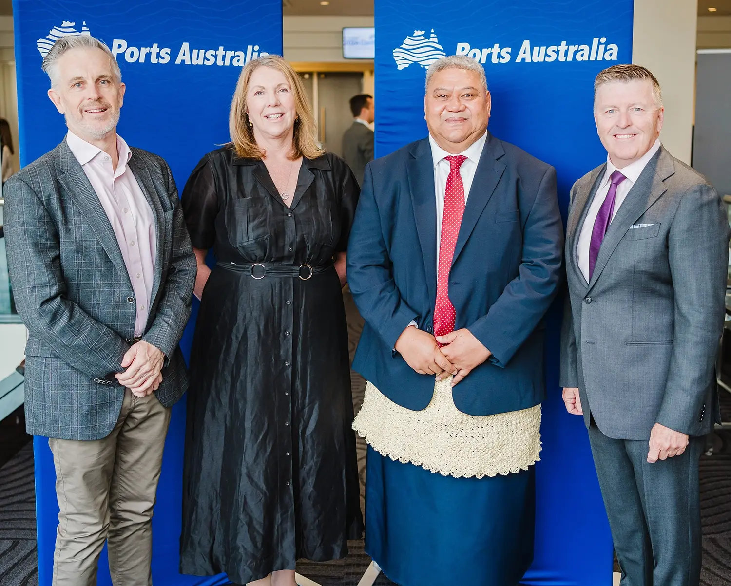 (L to R) Stewart Lammin, Catherine King, Sevenitini Toumo’ua and Mike Gallacher