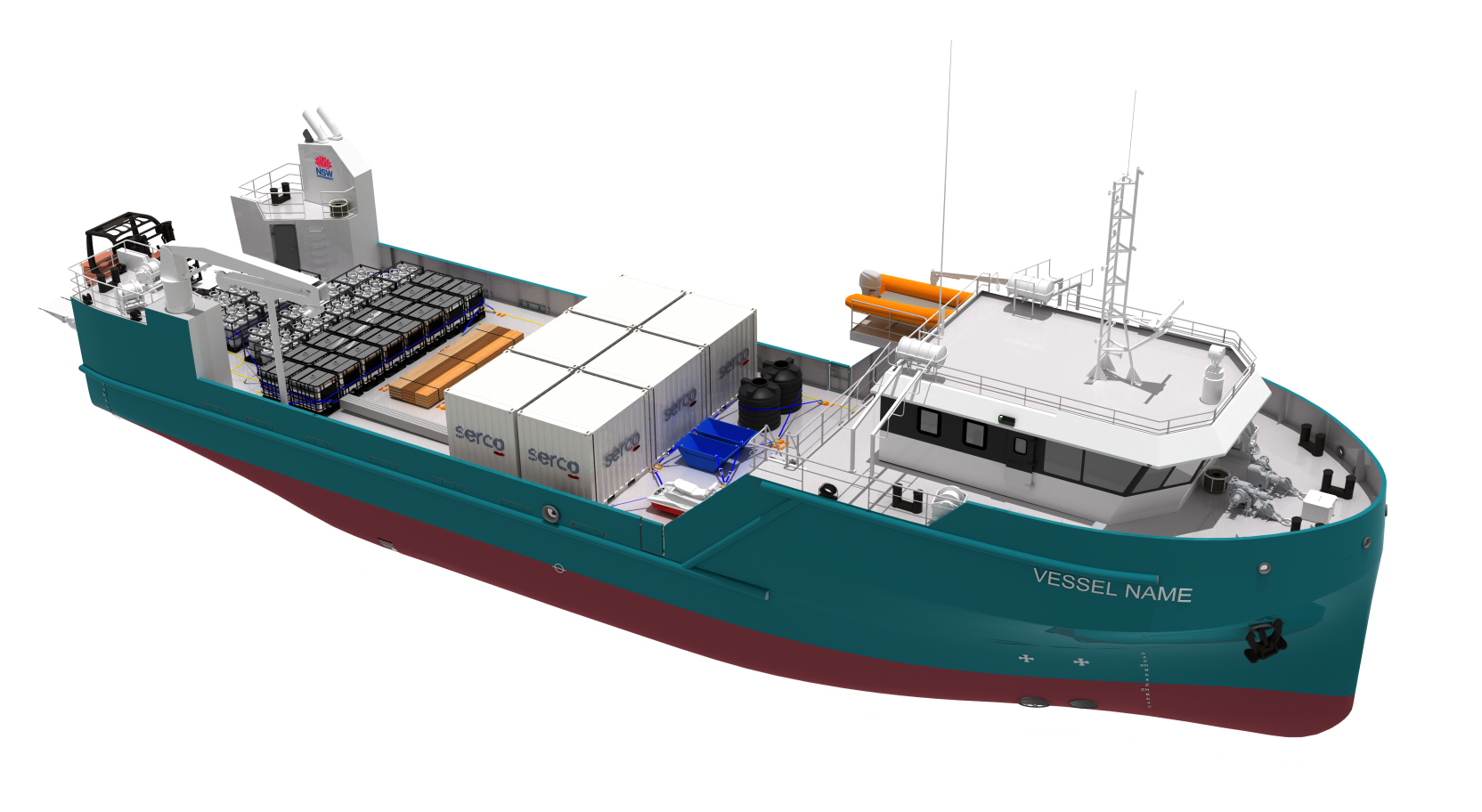 An example of proposed vessel design currently under review. Image: Serco