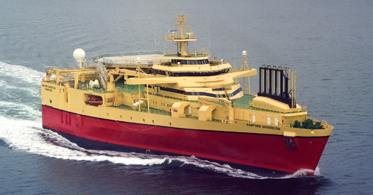 TGS' seismic acquisition vessel, Ramform Sovereign. Image: TGS