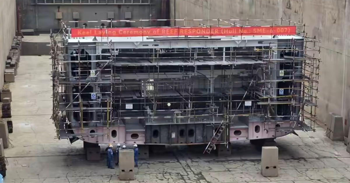 Keel laid for AMSA’s reef ETV