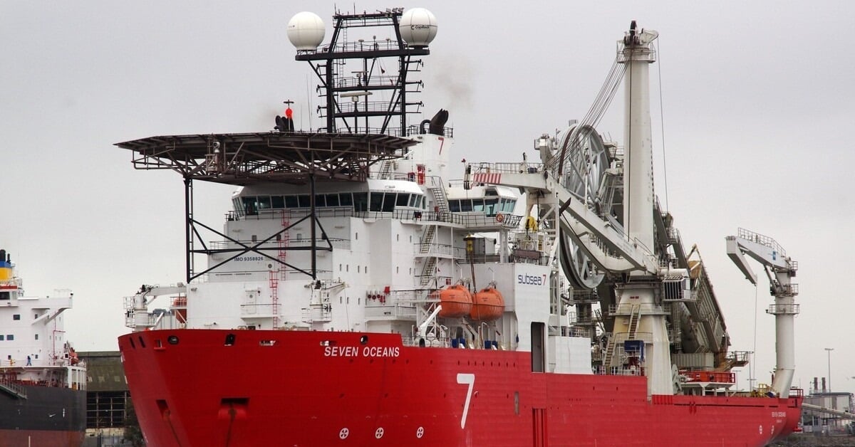 Subsea 7's pipelay vessel, Seven Oceans. Image: Dale Crisp