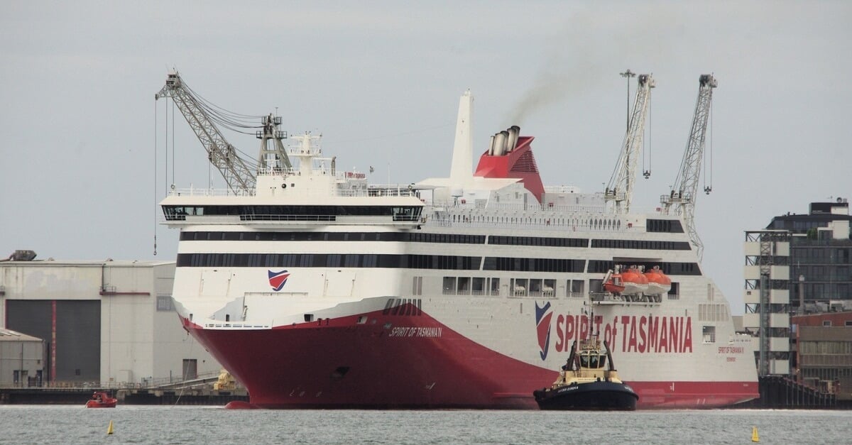 Spirit of Tasmania IV arriving at Williamstown. Image: Dale Crisp