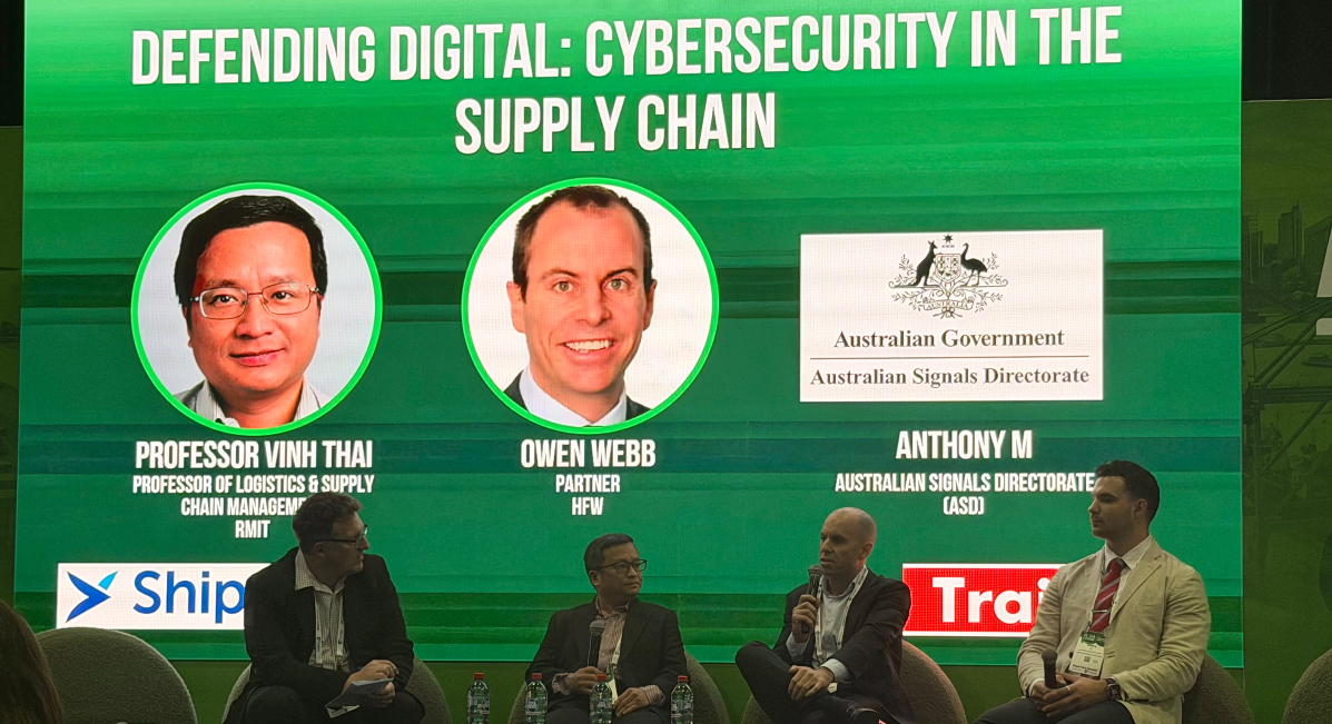 The supply chain panel engaged in discussion. Image: Emma Chu