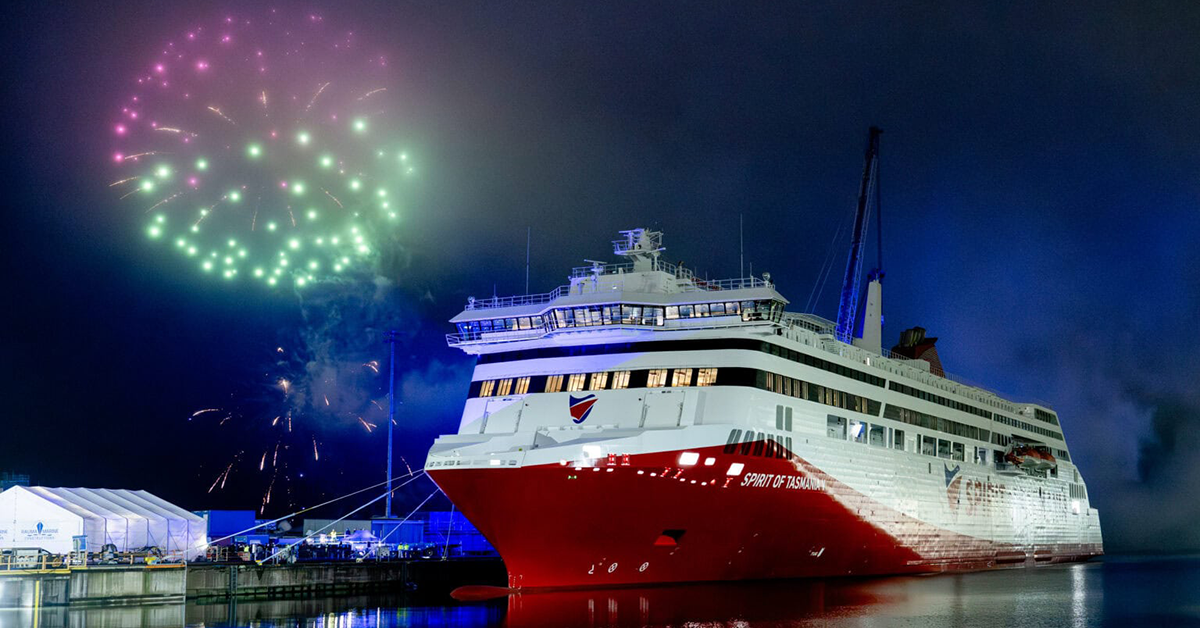 Spirit of Tasmania V leaves Finland for Leith