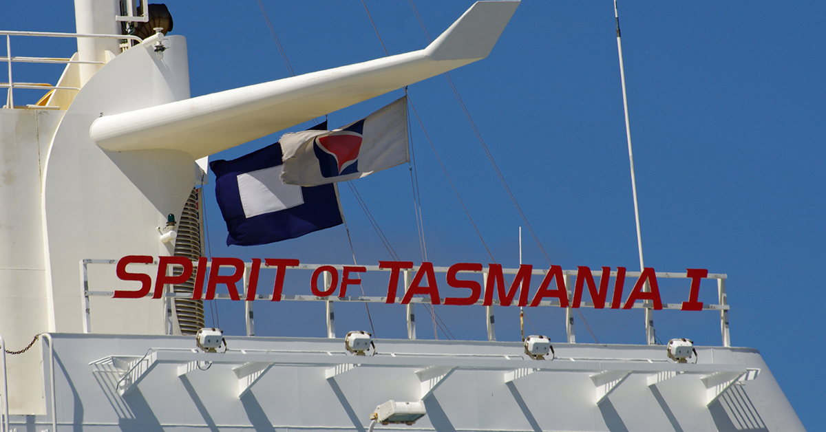 TT Line ro-pax on its way home