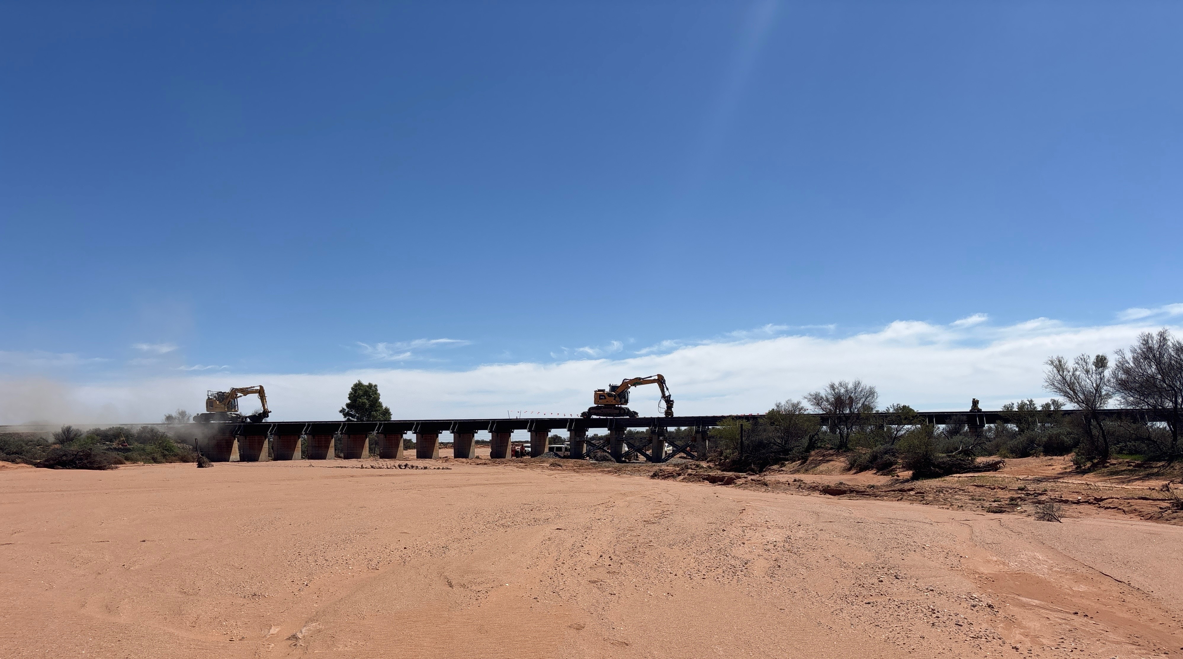 Thackaringa Bridge repairs. Image ARTC