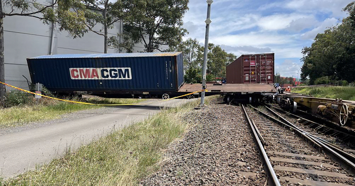 The 2023 train derailment. Image: OTSI
