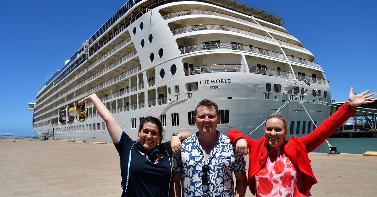 Port of Townsville welcomes luxury “city at sea”
