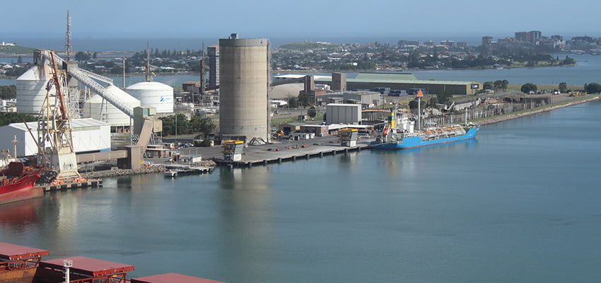 Port of Newcastle bulk terminal takes a step towards completion