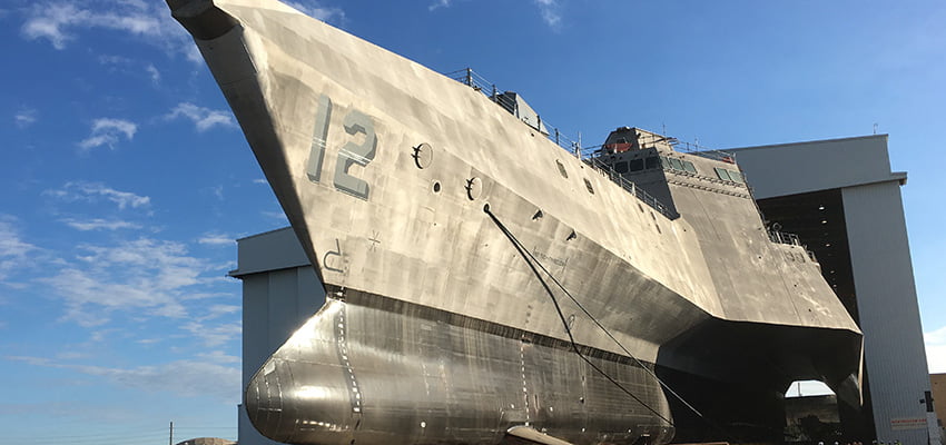 First metal cut for USS Canberra