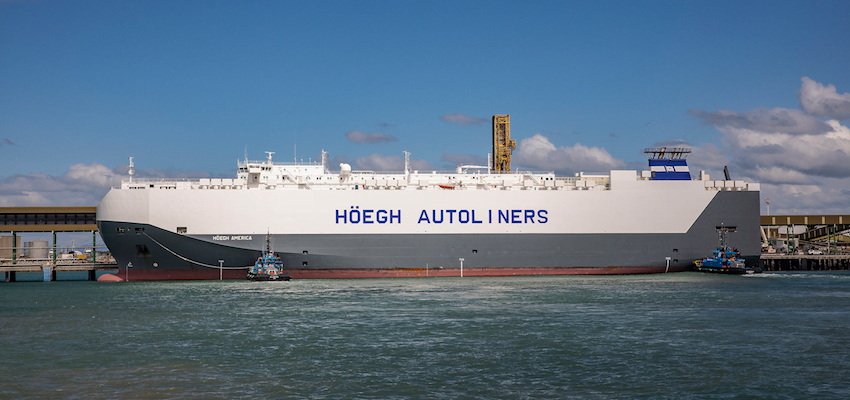 Port of Mackay welcomes car carrier Höegh America