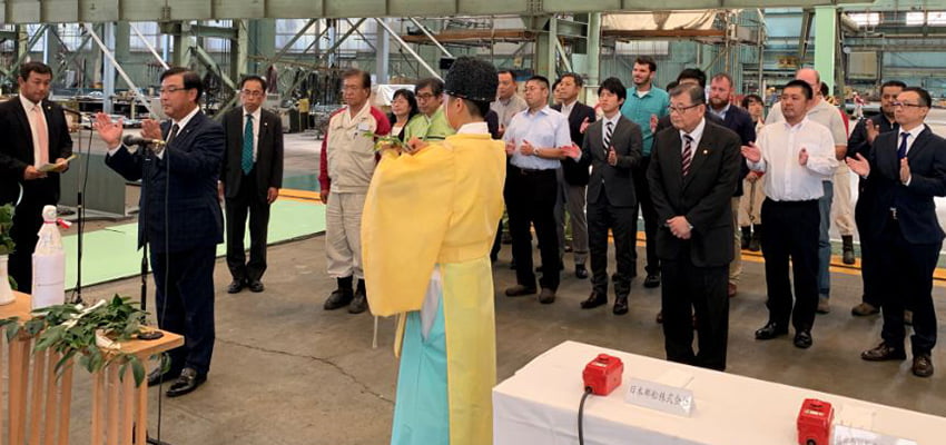 Keel laid for NYK LNG PCTC
