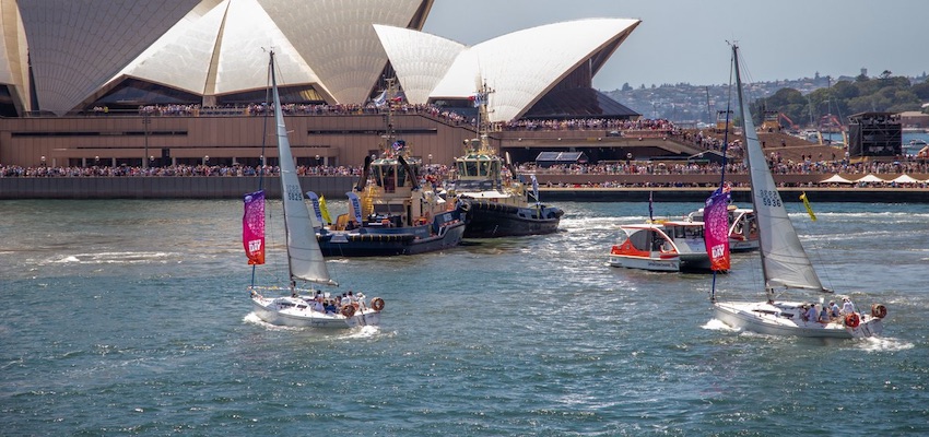 Celebrating Australia Day on the water