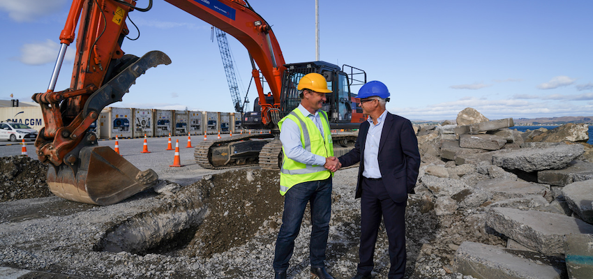 Works starts on new wharf for Hawke’s Bay