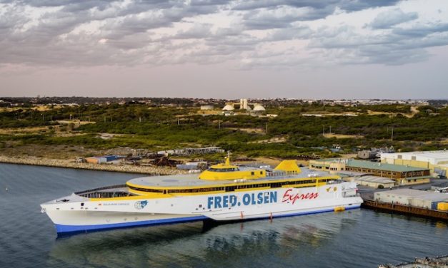 Austal Australia launches 118-metre trimaran ferry