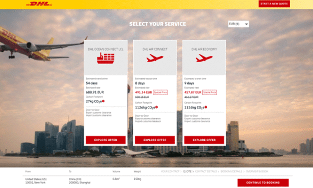 DHL moves to expand online booking service for ocean transport
