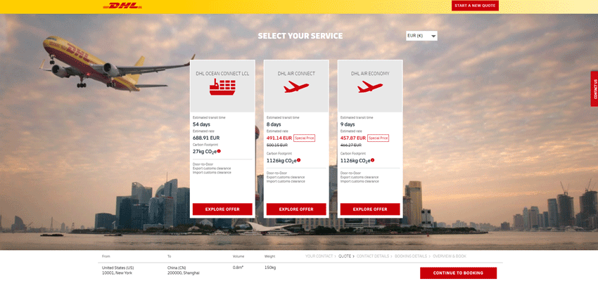 DHL moves to expand online booking service for ocean transport