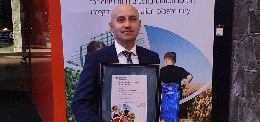 Freight figures honoured in biosecurity awards