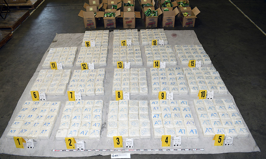 Large meth cargo hidden in shipping container